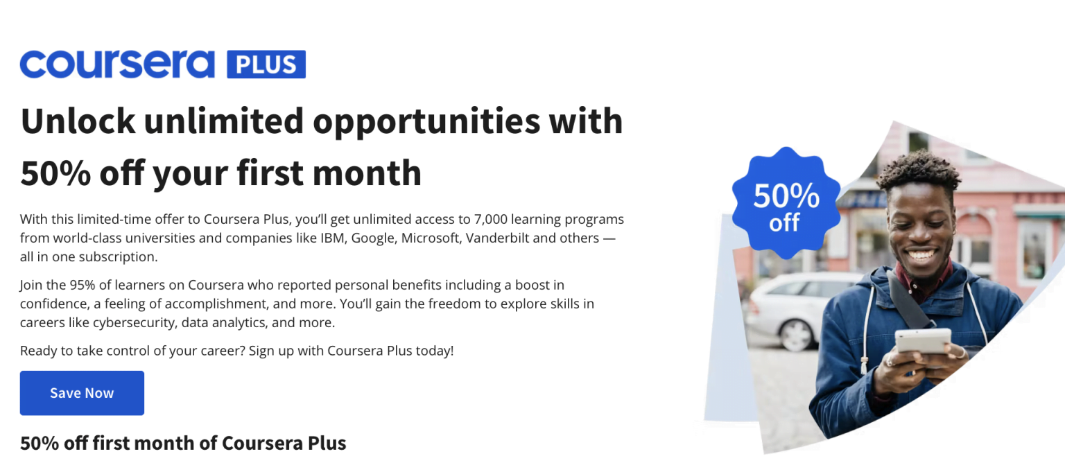 Coursera Plus Discount 2024 Get 50 OFF (August)