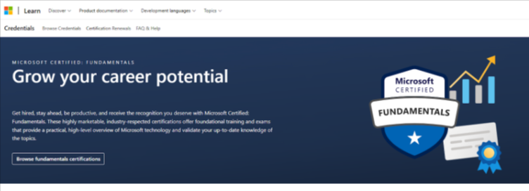 Microsoft Fundamentals Microsoft Fundamentals