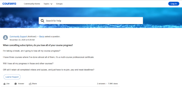 Coursera Support Center Coursera Support Center