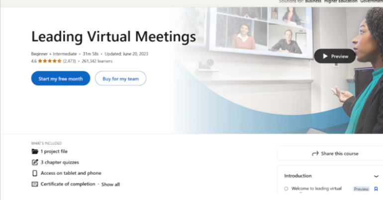 Leading Virtual Meetings Leading Virtual Meetings