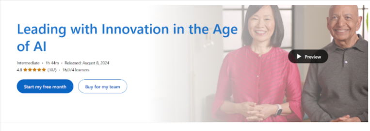 Leading with Innovation in the Age of AI Leading with Innovation in the Age of AI