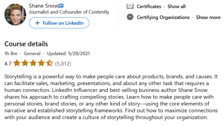 Shane Snow on Storytelling Shane Snow on Storytelling