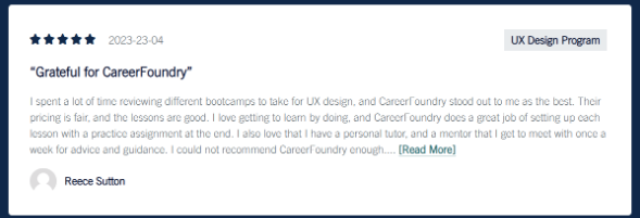 CareerFoundry UX Design Bootcamp Review CareerFoundry UX Design Bootcamp Review