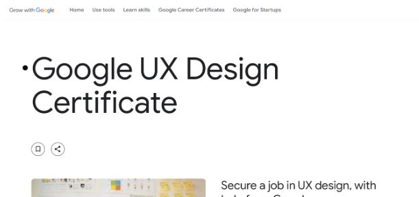 Google UX Design Certificate Google UX Design Certificate