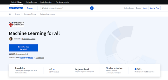 Machine Learning for All Machine Learning for All