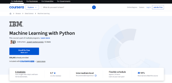 Machine Learning with Python